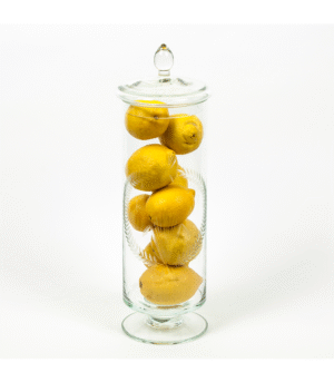 Large jar witn a carved wreath