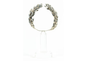 Large silver olive wreath