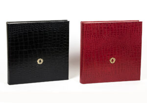 Genuine Italian leather croko album, available in 2 colors, ideal gift for a newly wed couple