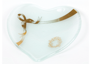 Heart design platter