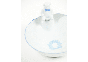 Small light blue porcelain bowl