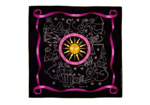 Zodiac circle scarf Blue & Fouchsia