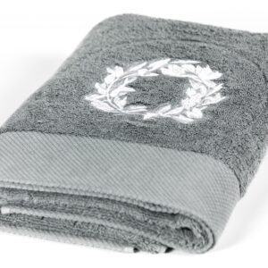 Grey cotton body towel